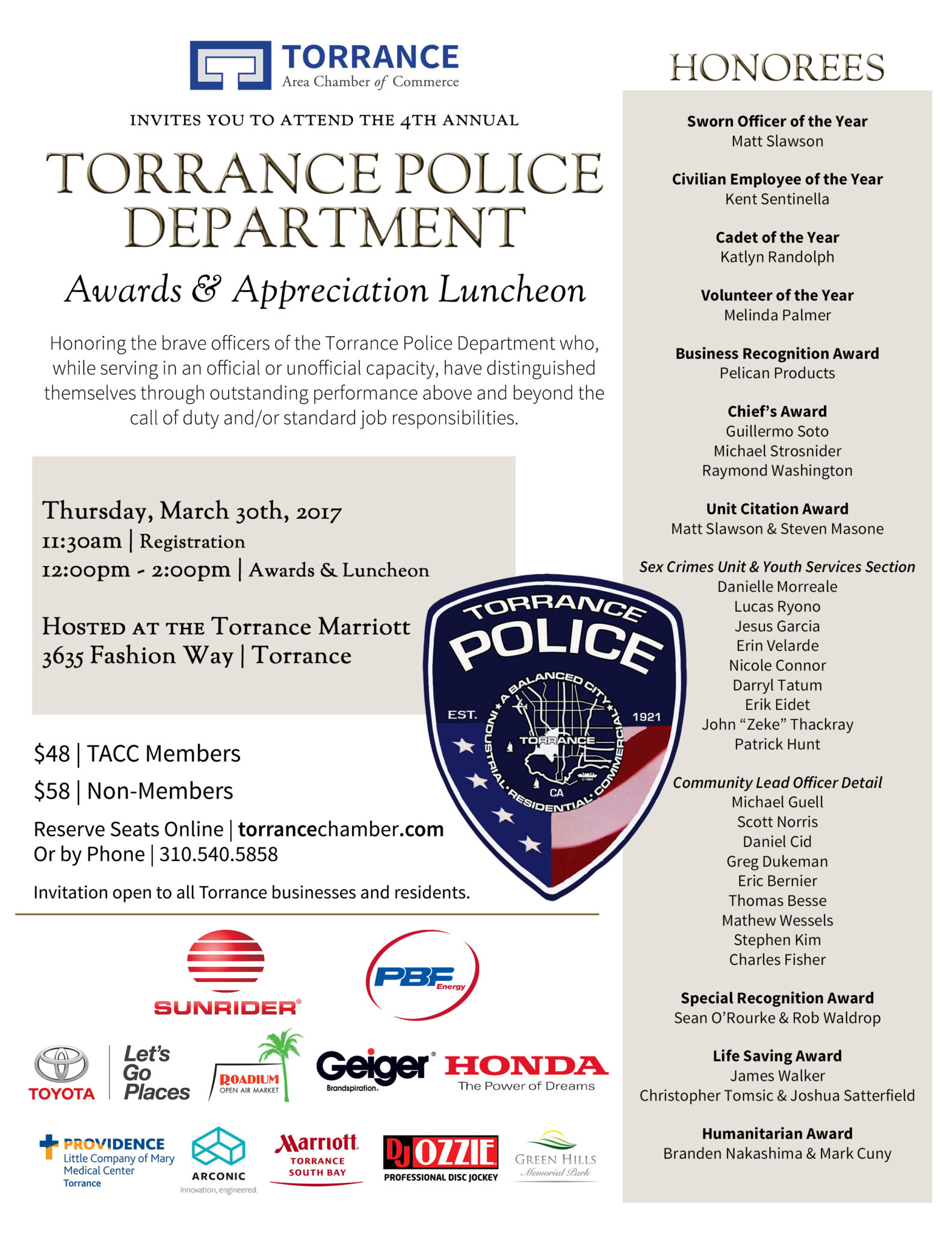 Police-Appreciation-Recipients-Flyer-2017 - TACC