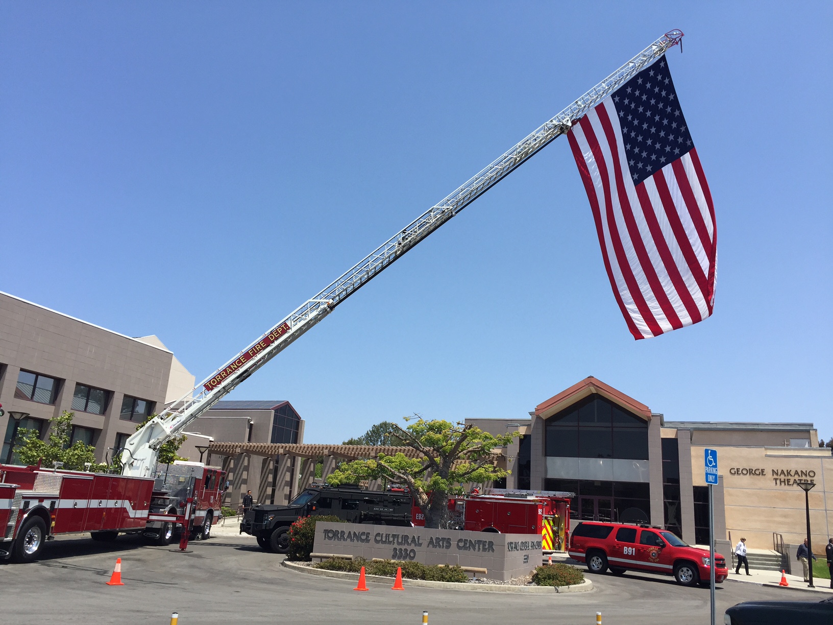 Out & About    Donna Attends Torrance Fire Department Promotional 